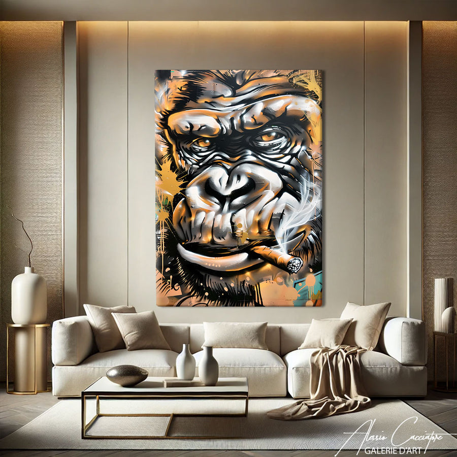 Toile Graffiti Art – mise en situation