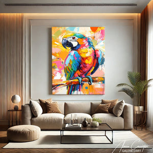 Peinture Perroquet sur Toile
