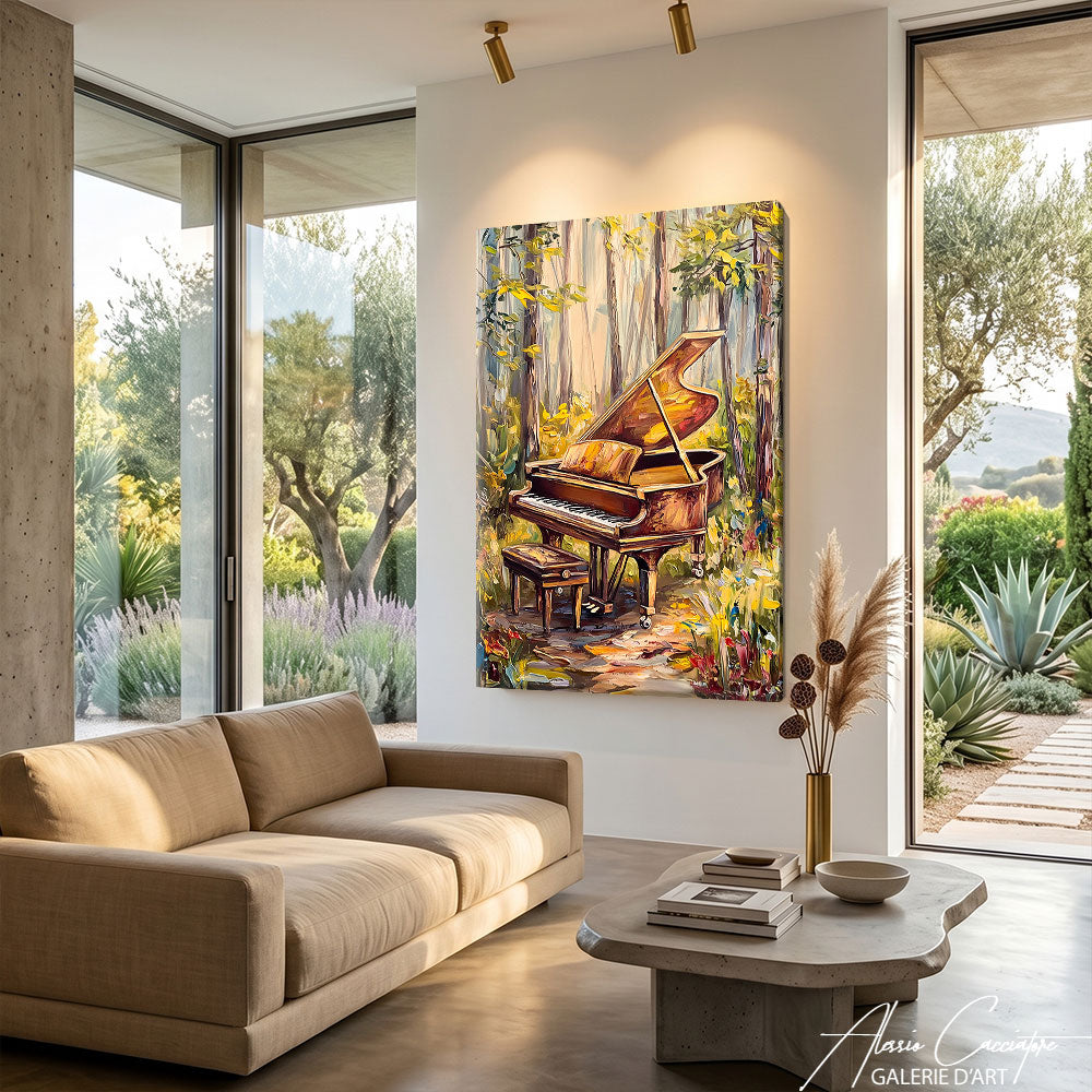 Affiche Piano Peinture