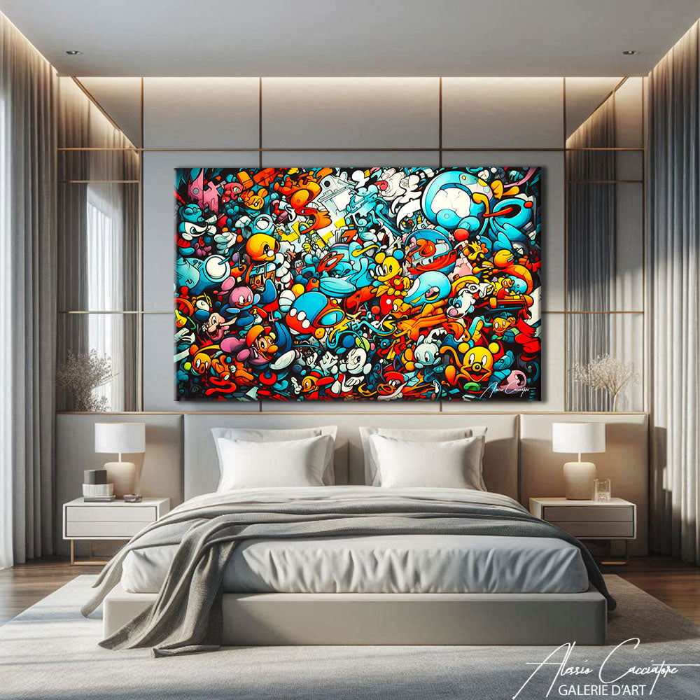 tableau street art peinture
