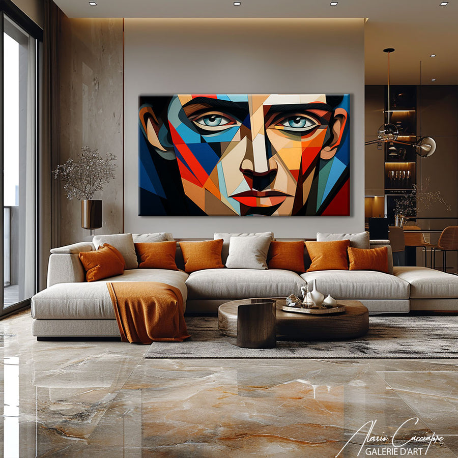 tableau cubisme portrait – mise en situation