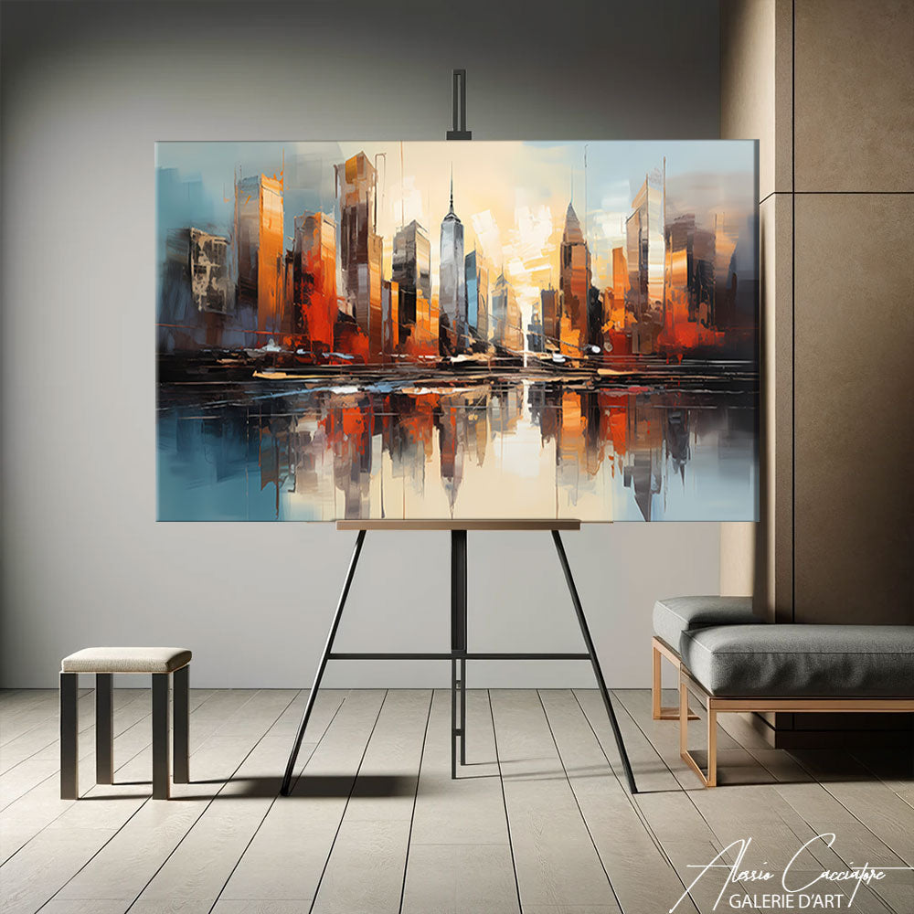 tableau acrylique new york