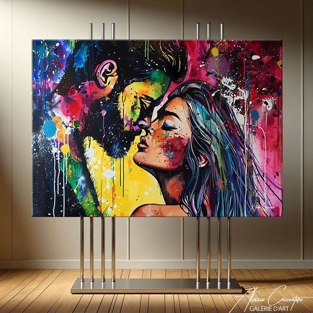tableau amour abstrait
