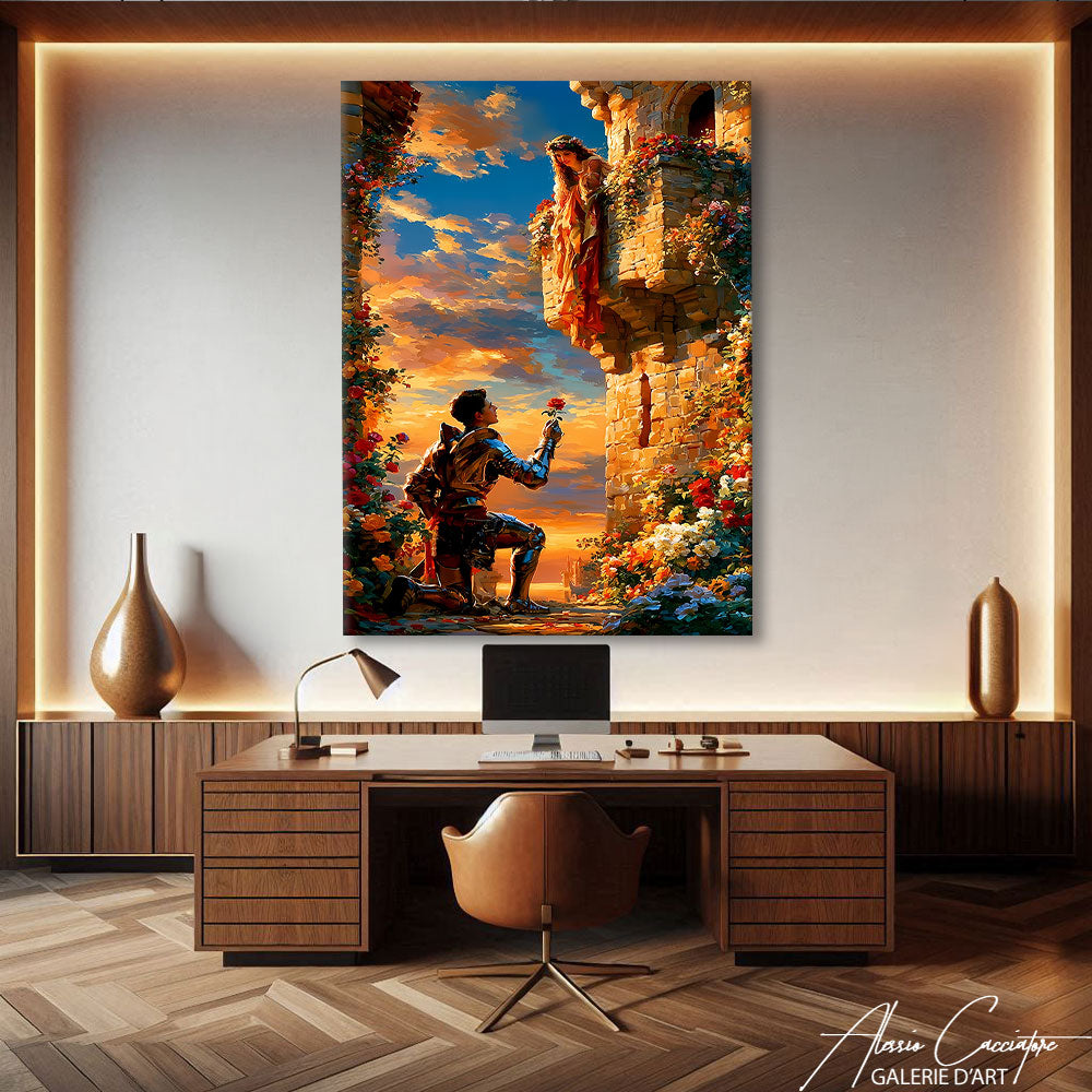 Affiche Romantique Chevalier
