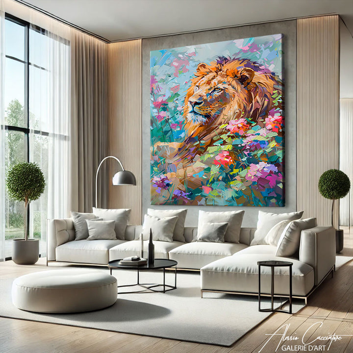 Peinture Lion Couleur
