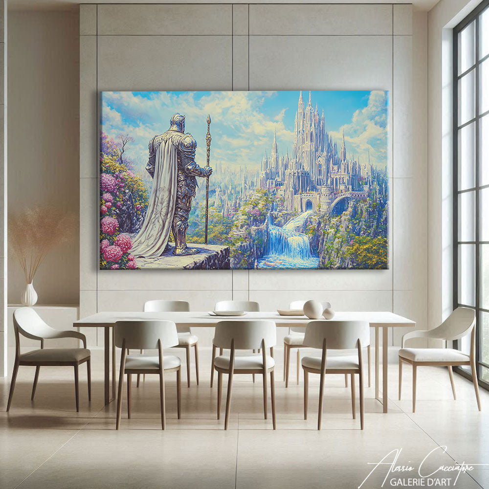 TABLEAU AVEC CHEVALIER