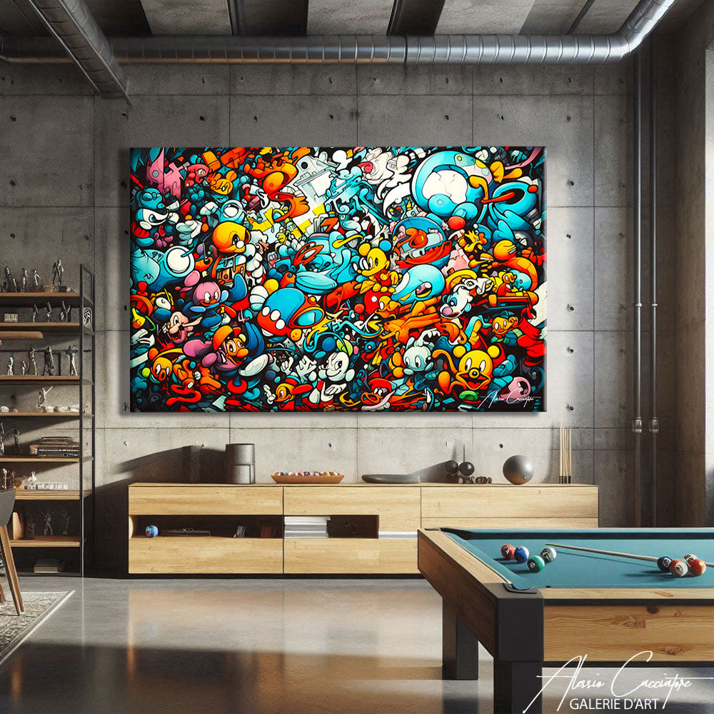 tableau street art artiste