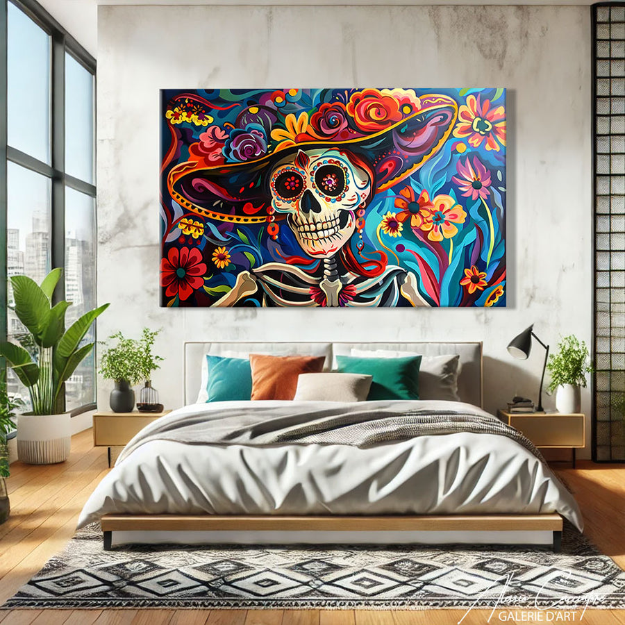 Peinture Avec Tête De Mort – mise en situation