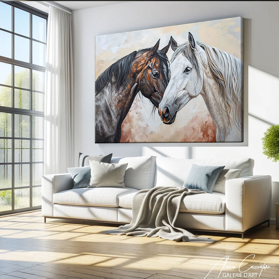 Tableau Cheval Arabe
 – mise en situation