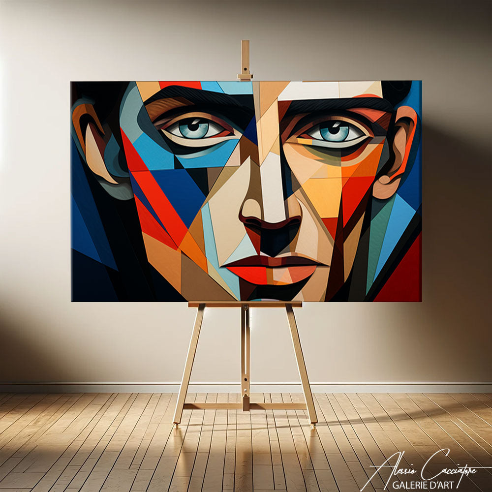 peinture cubisme visage
