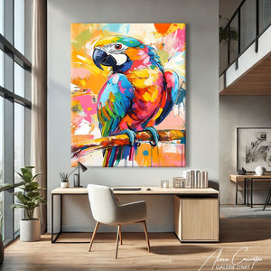 Tableau Perroquet sur Toile
