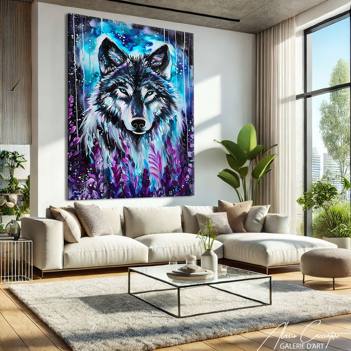 Tableau Loup Moderne
