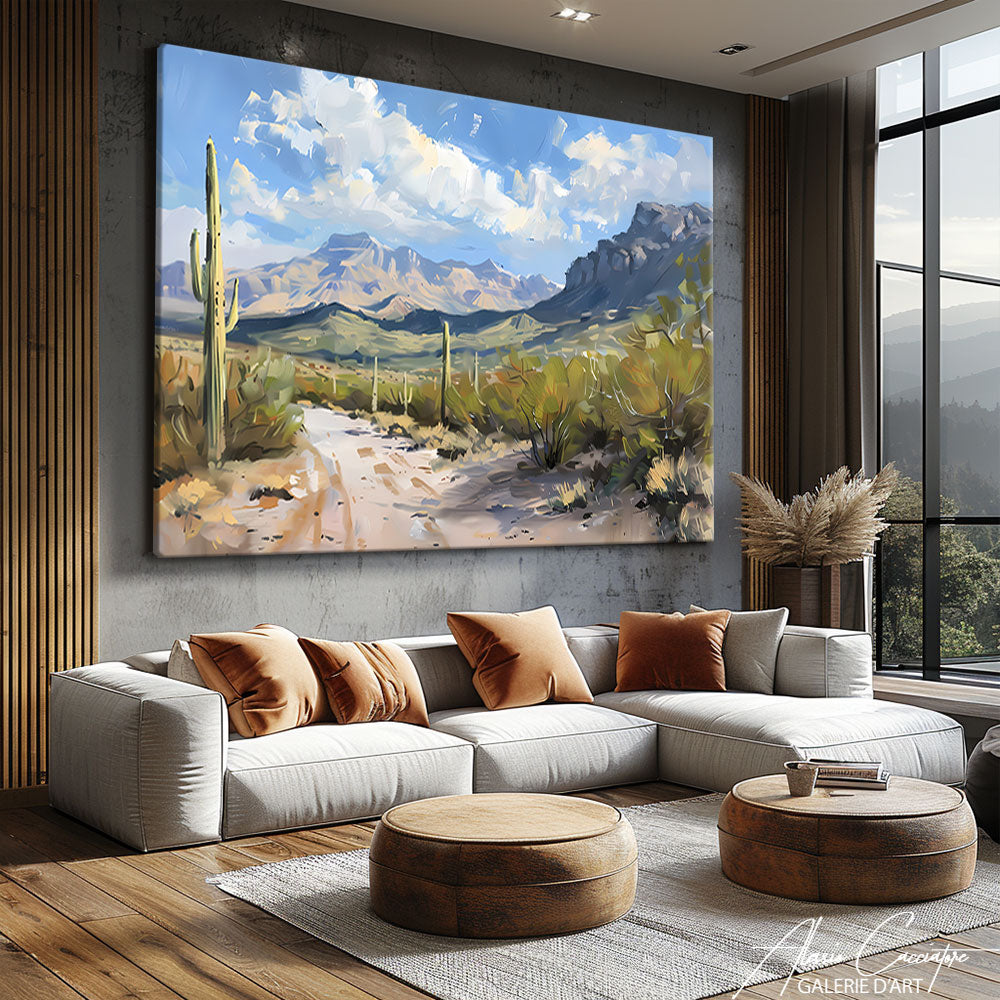 Tableau Abstrait Paysage