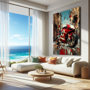 Tableau Pop Art Moto