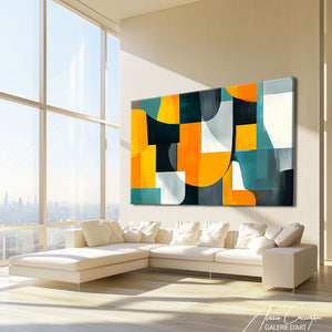 Abstrait tableau moderne salon
