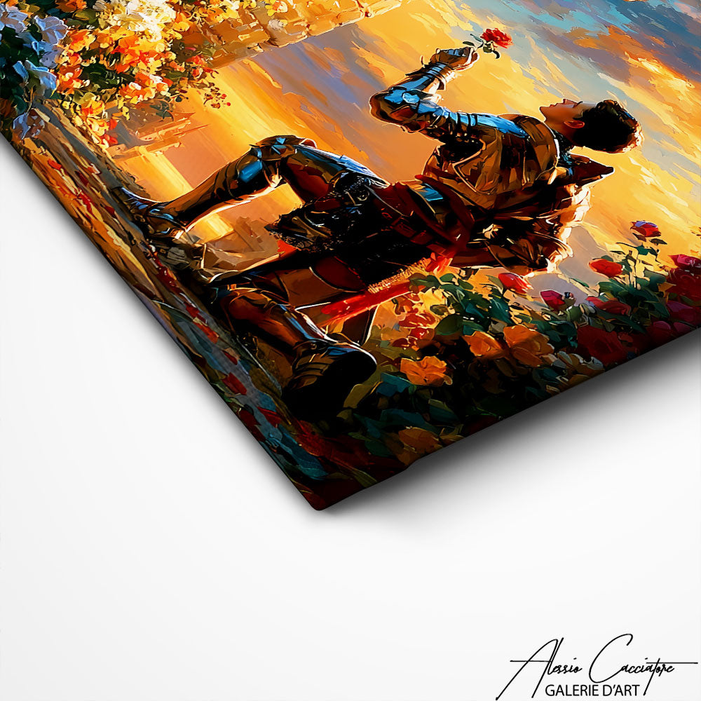 Art Mural Romantique Chevalier