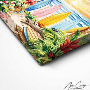 Art Mural Planche De Surf