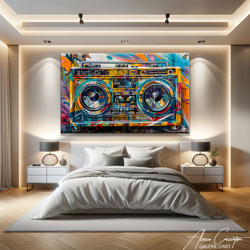 tableau street art musique