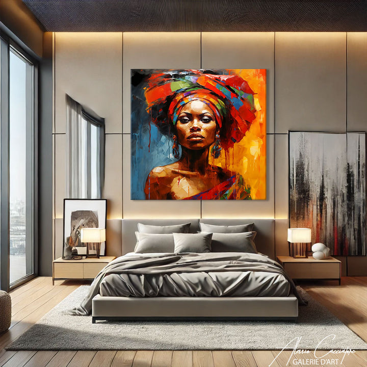 peinture femme africaine