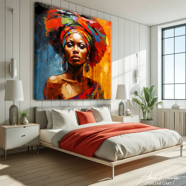 tableau femme africaine