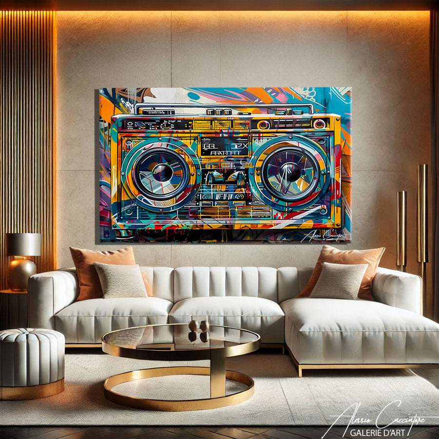 TABLEAU STREET ART MUSIQUE
 – mise en situation