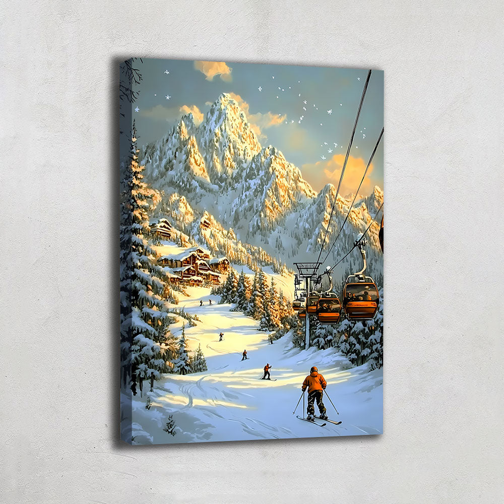 Peinture Hiver Neige