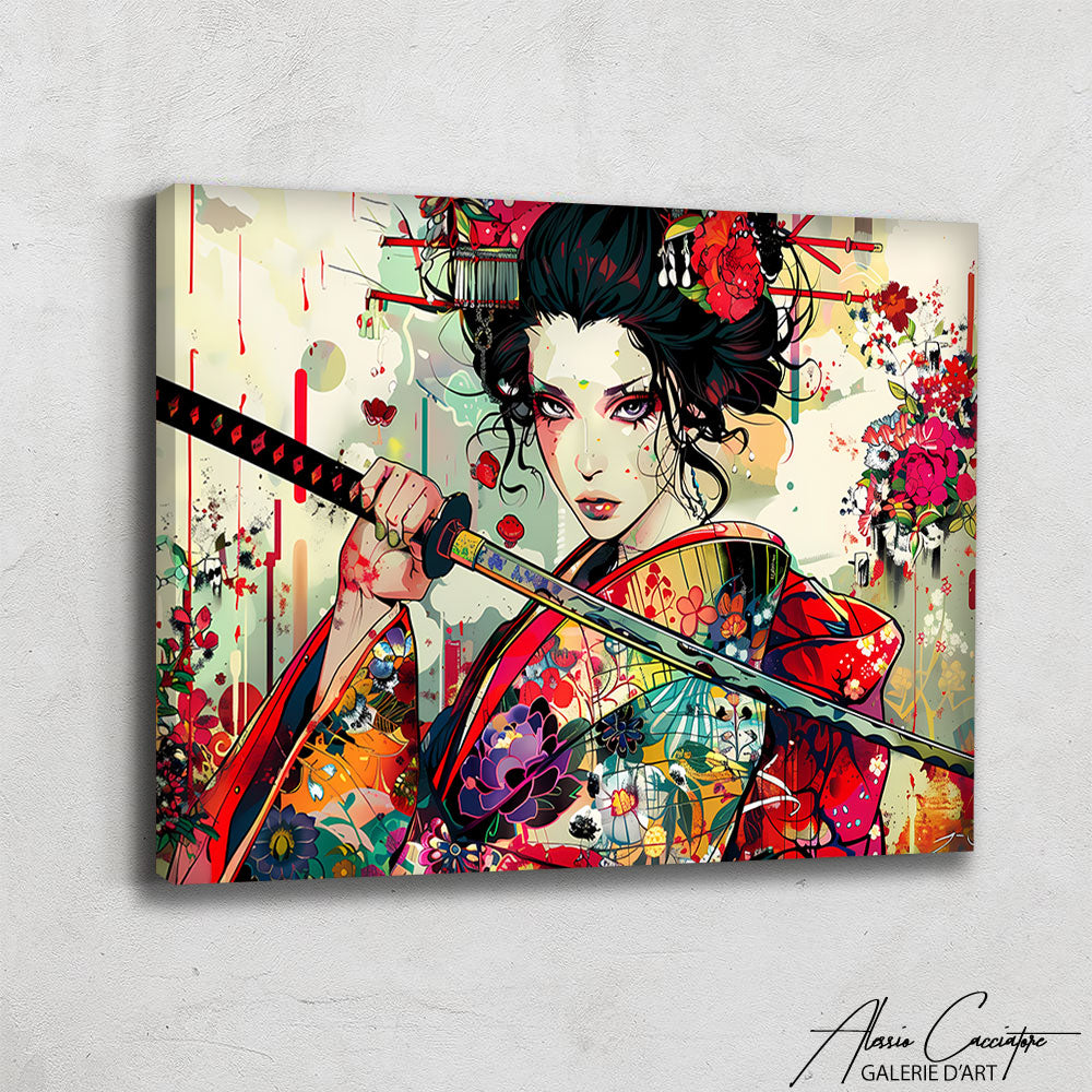 Peinture Kimono Japonais
