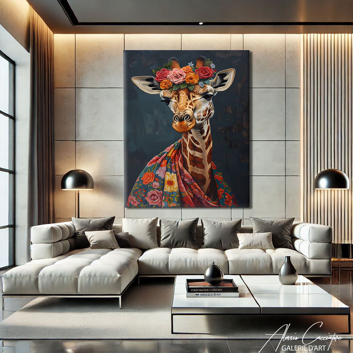 Déco Toile Girafe