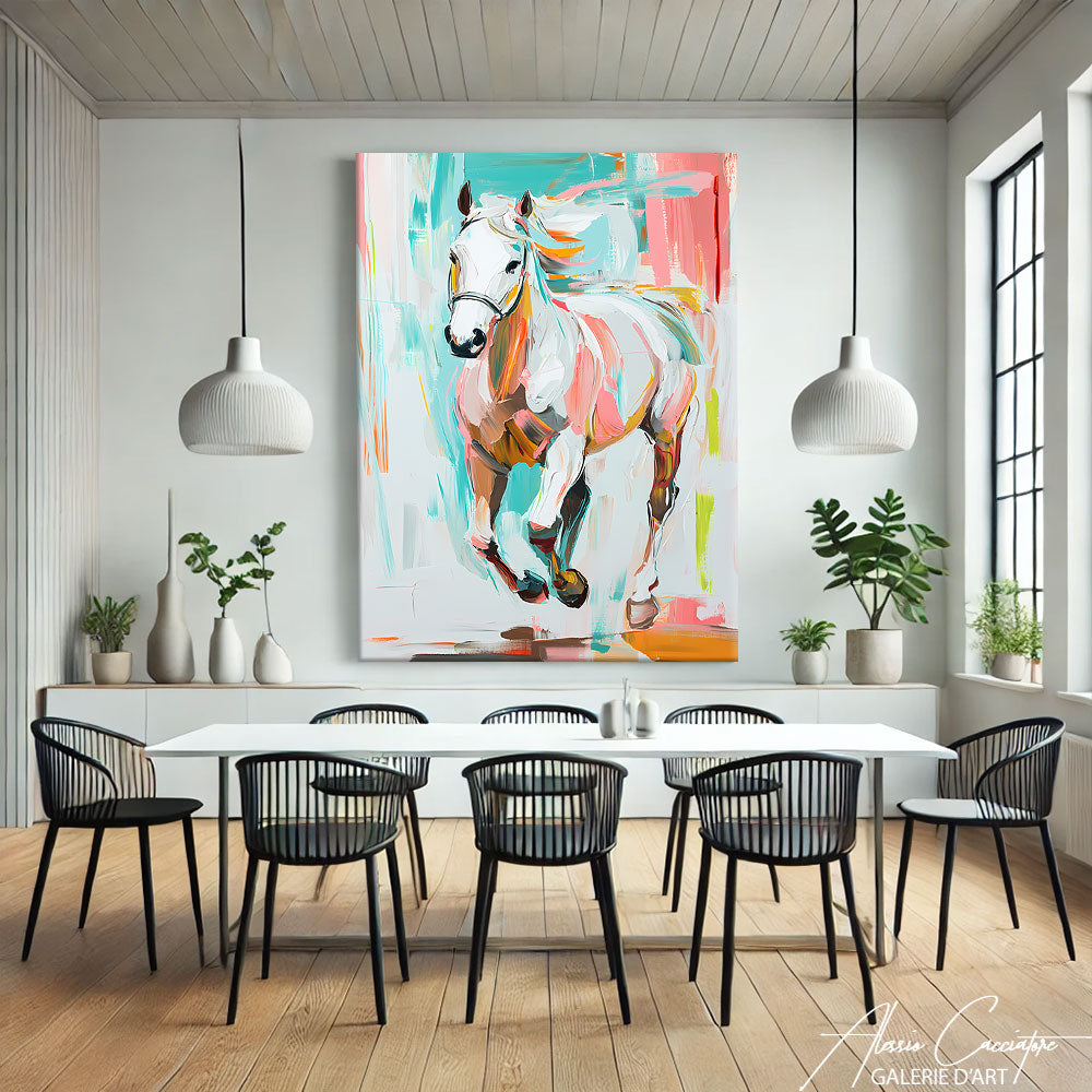 Cadre Cheval Ancien