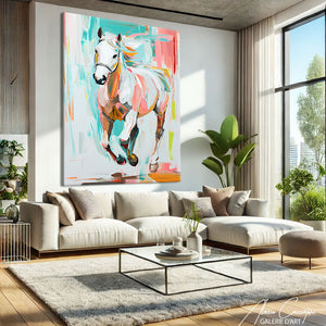 Tableau Cheval Coloré