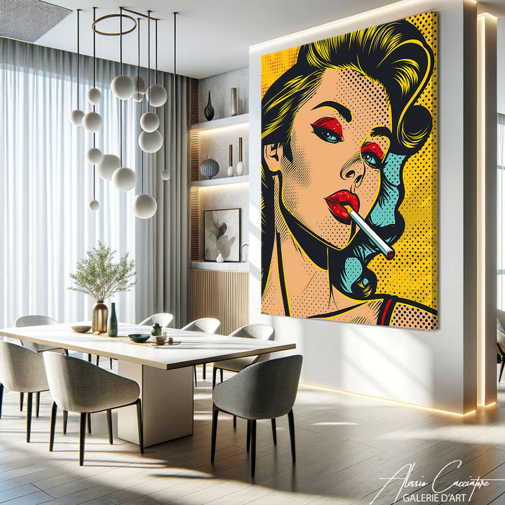 tableau pop art femme