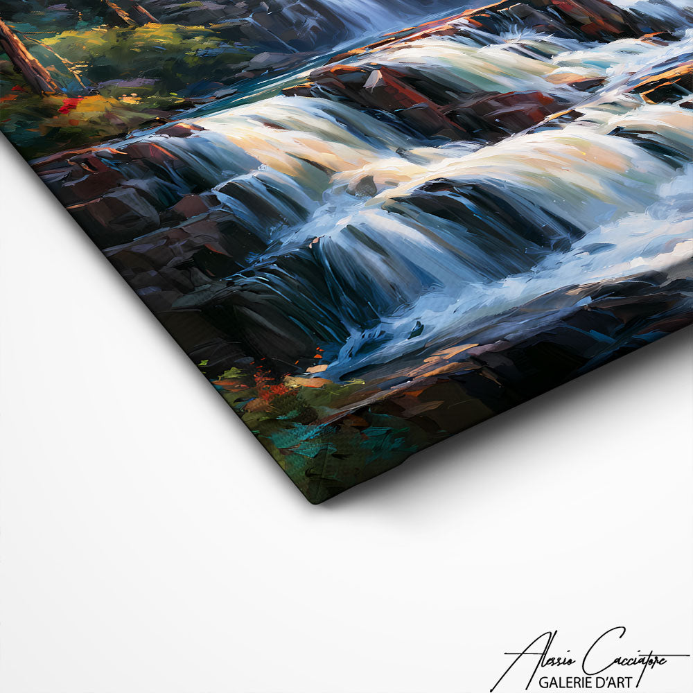 Art Mural Peinture Cascade