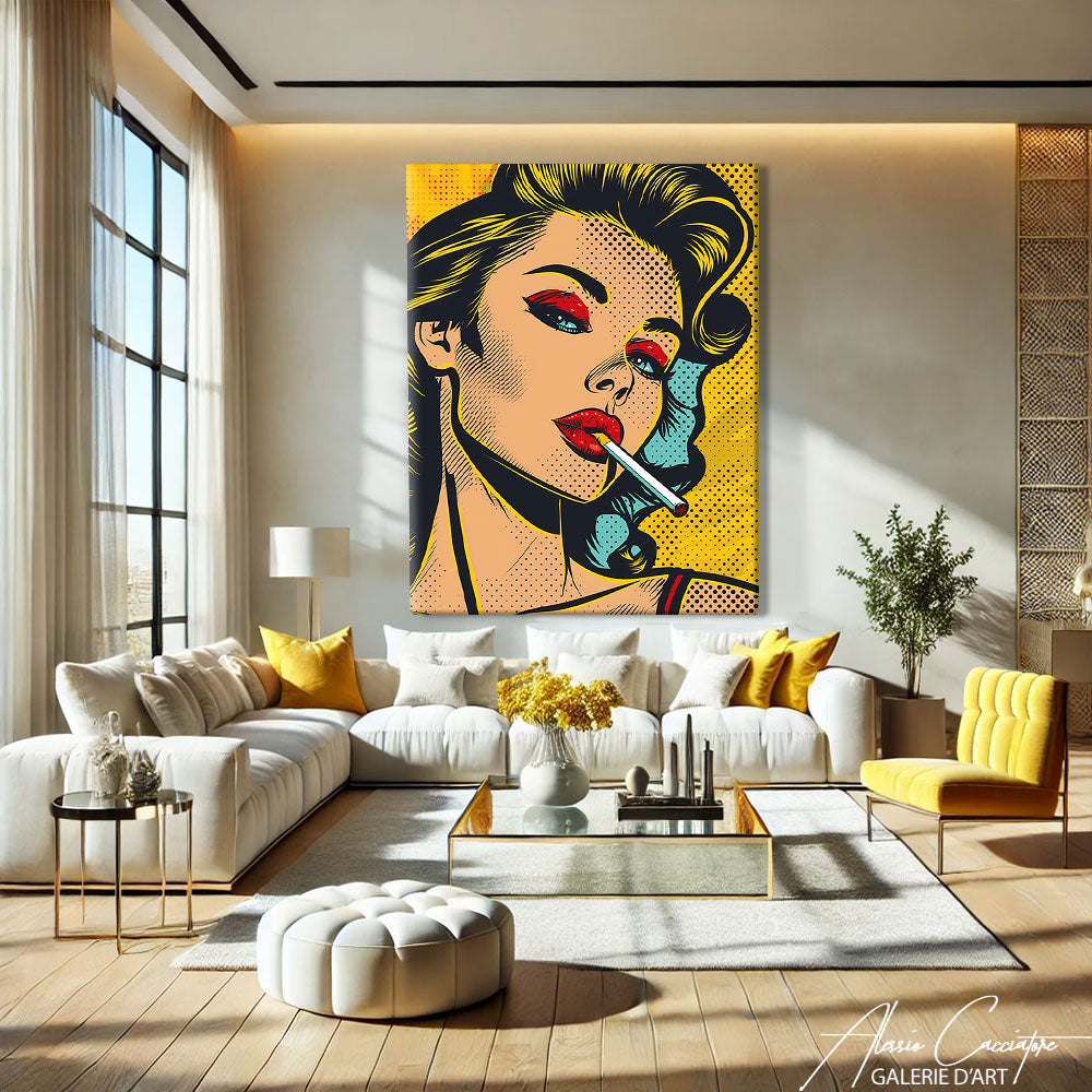 TABLEAU  POP ART PORTRAIT


