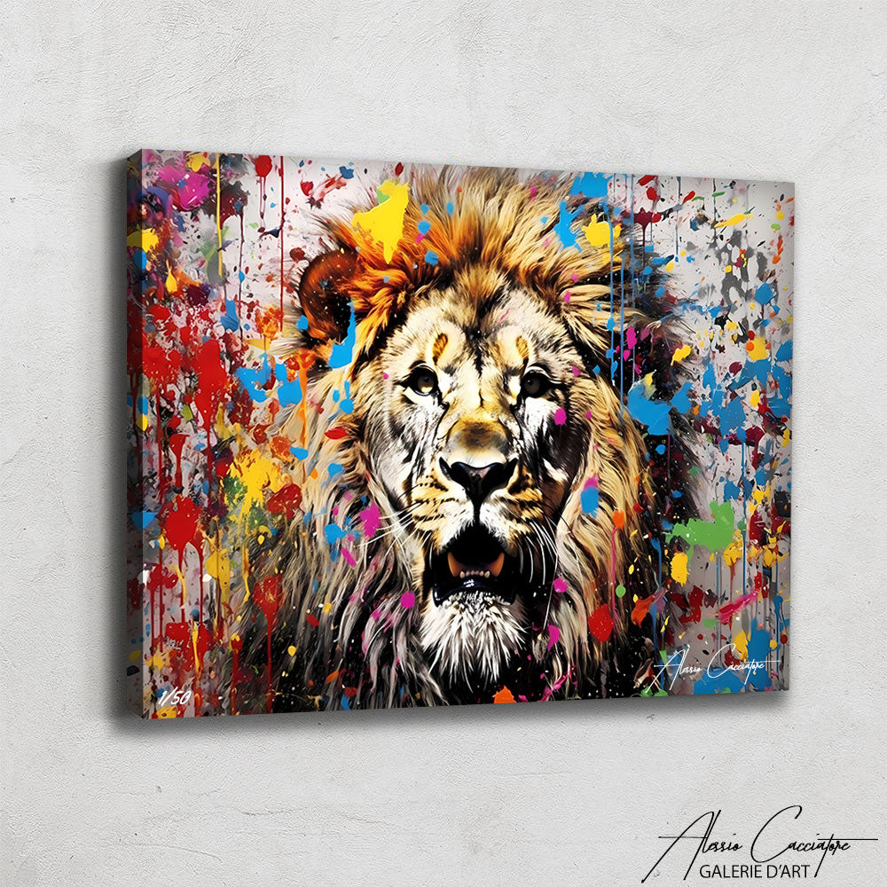 Tableau Street Art Lion
