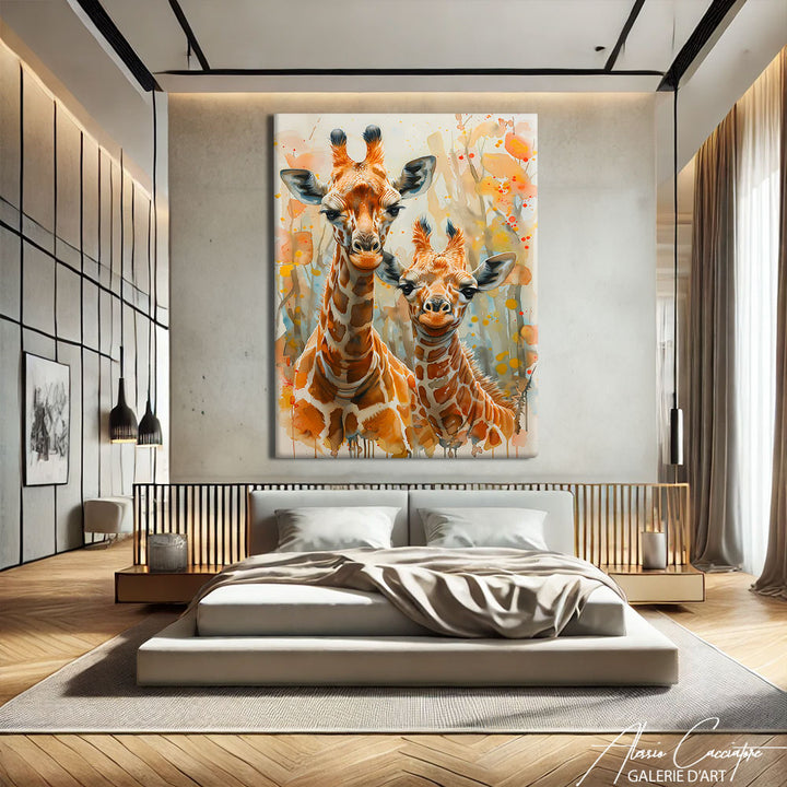 Tableau Girafes