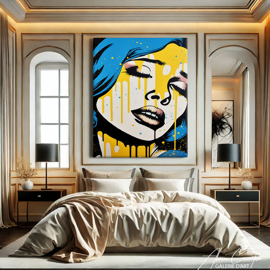 TABLEAU VISAGE POP ART – mise en situation
