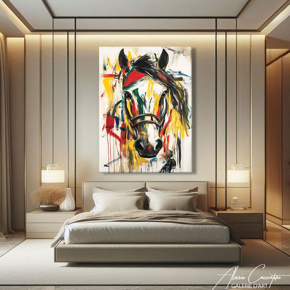 Tete Cheval Coloré