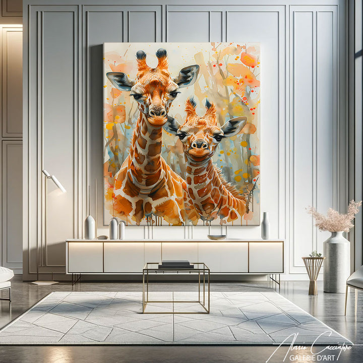 Déco Toile Girafe