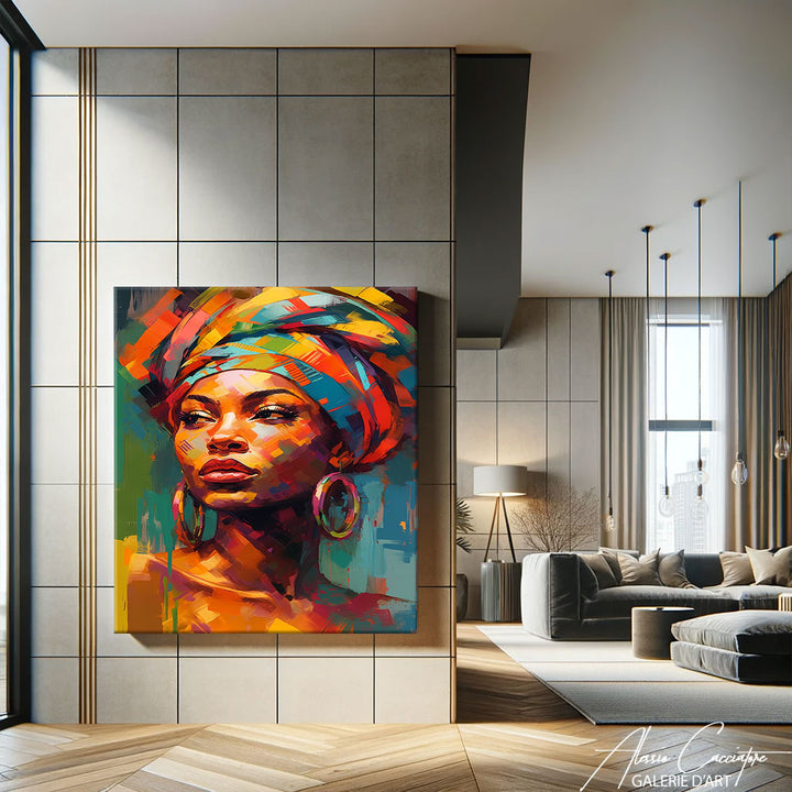 peinture africaine femme