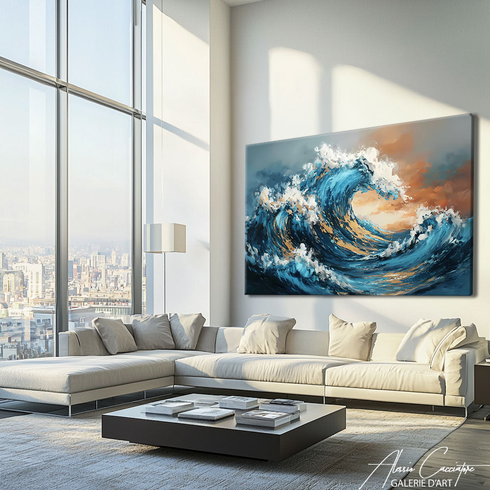 Tableau Vague Moderne