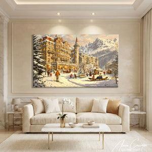 Peinture Paysage D'hiver
