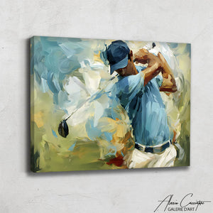 Tableau Golfeur Abstrait