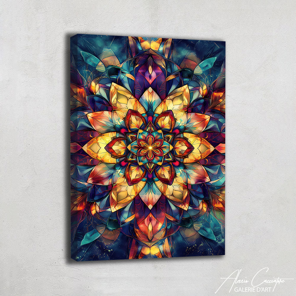 Tableau Mandala Bleu