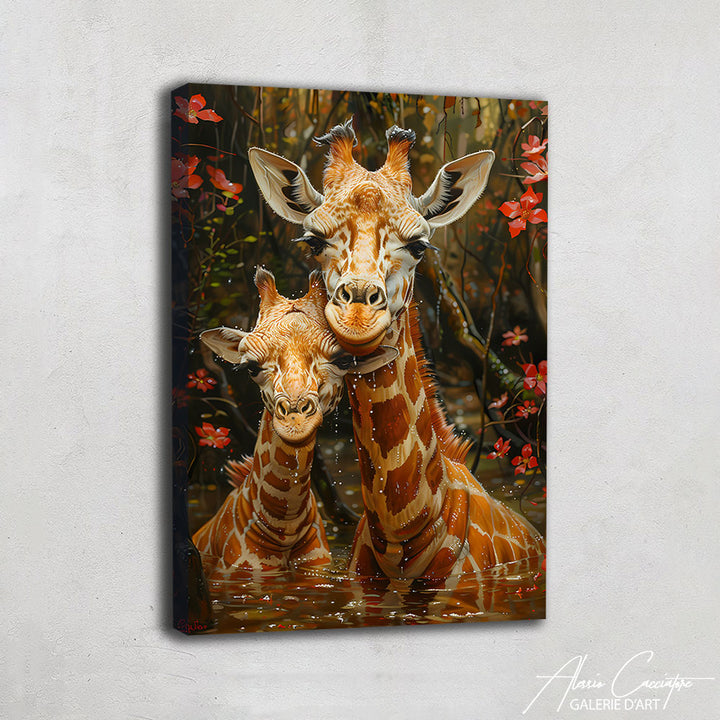 Tableau Girafes