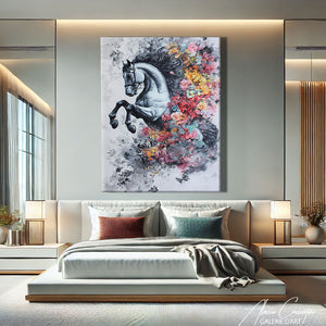 Cadre Cheval Ancien