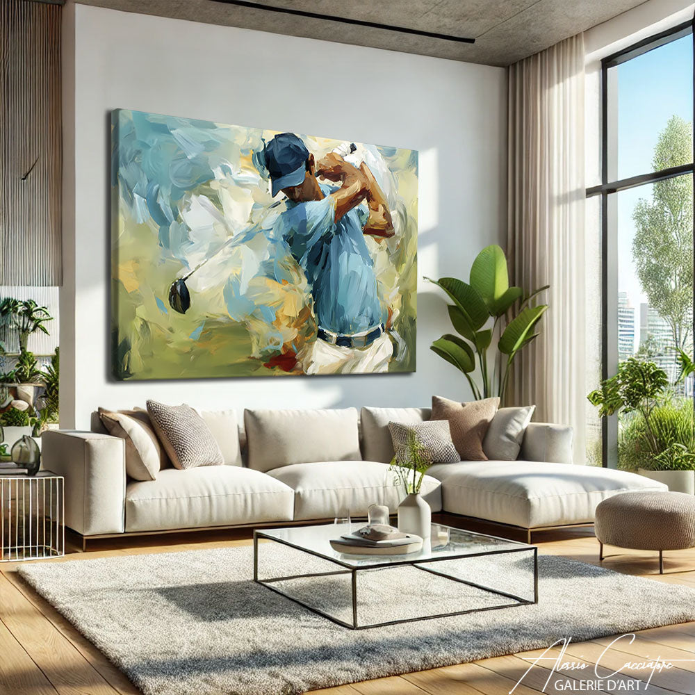 Tableau Golf Abstrait