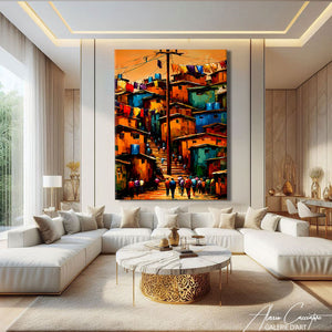 Peinture Africain Paysage