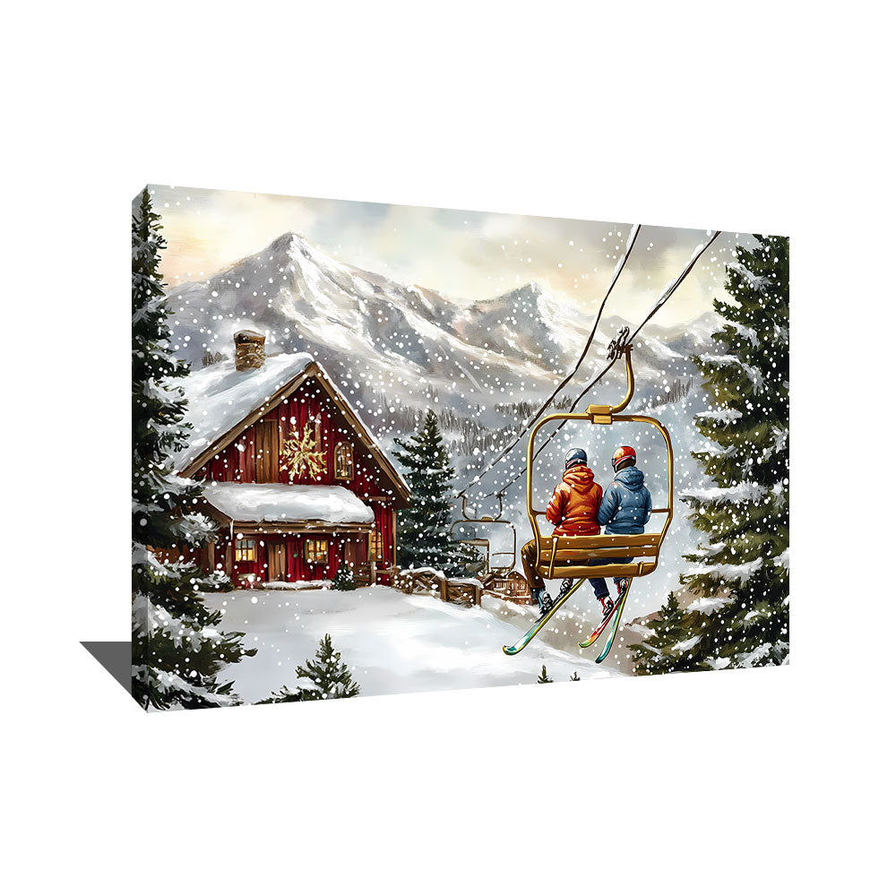 Tableau Neige Ski