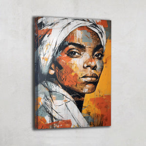 TABLEAU PORTRAIT FEMME AFRICAINE