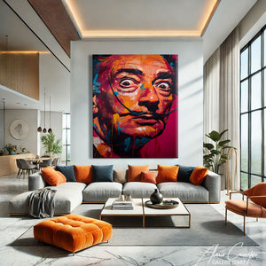 Tableau Salvador Dali Visage